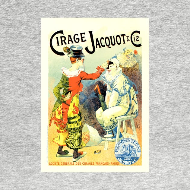 Pantomime Clown CIRAGE JACQUOT Lucien Lefevre Art Nouveau by vintageposters